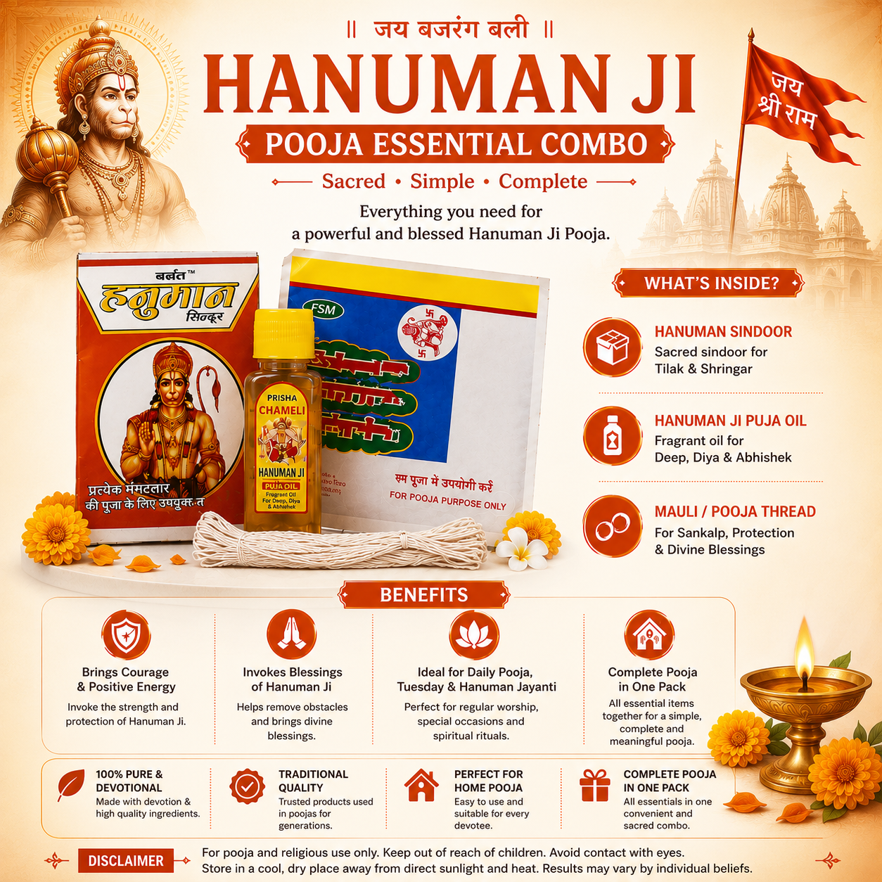Hanuman Ji Pooja Kit  – image 3