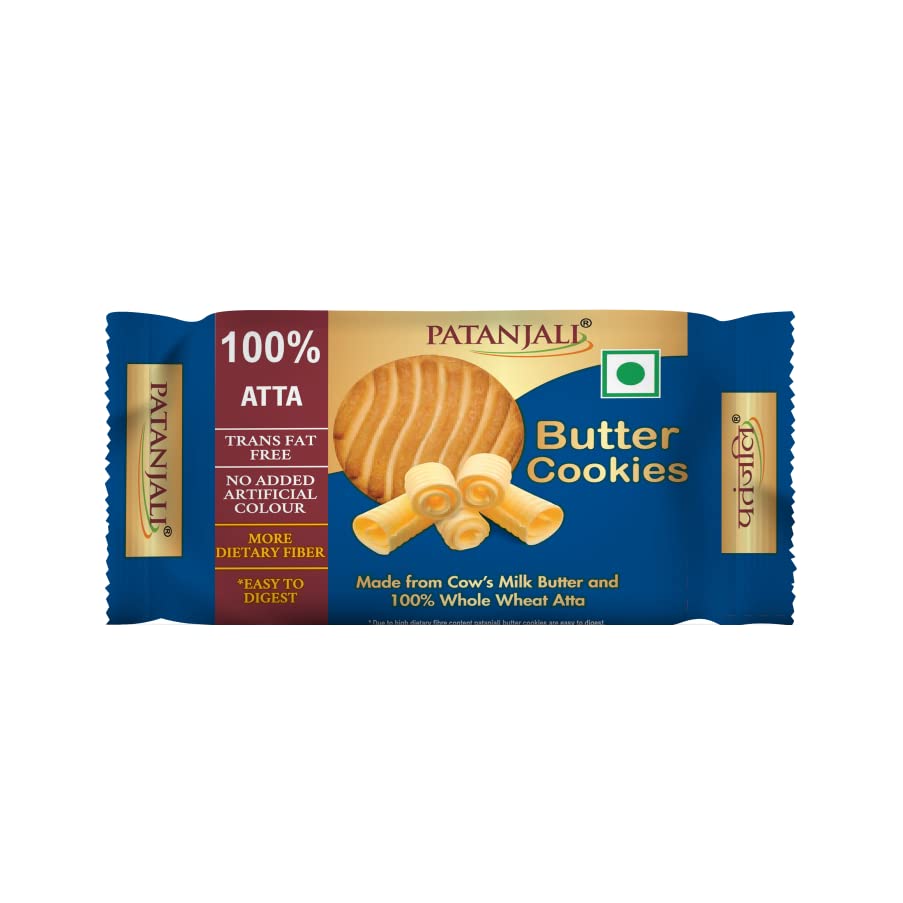 Patanjali Butter Cookies, 120gm