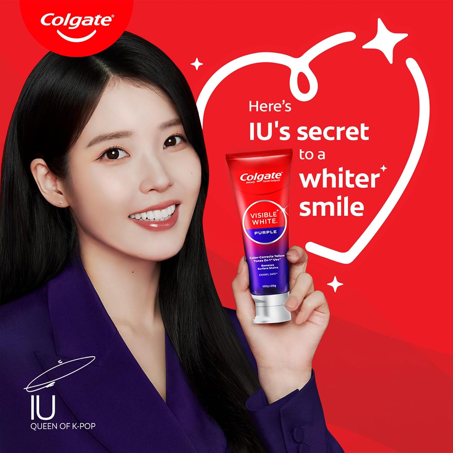 Colgate Visible White Purple Whitening Toothpaste , 60gm