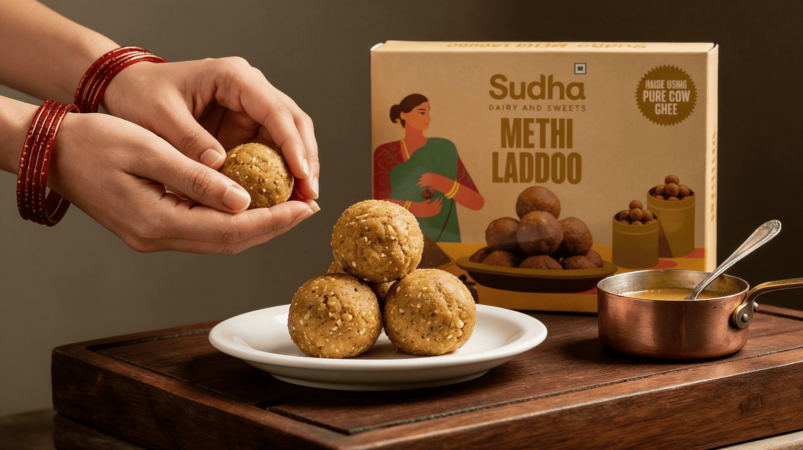 Methi Laddoo ( 6 pieces )  – image 4