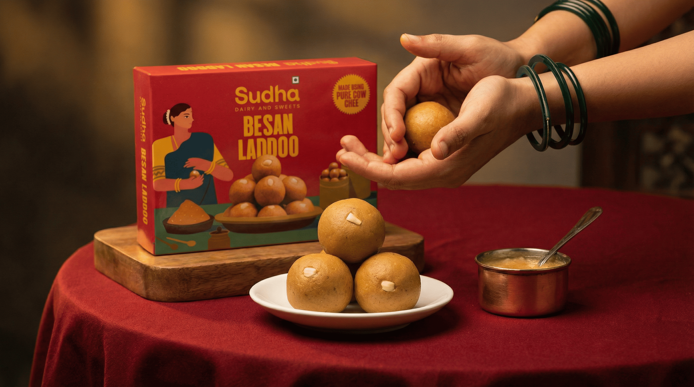 Besan Laddoo ( 6 Pieces )  – image 1