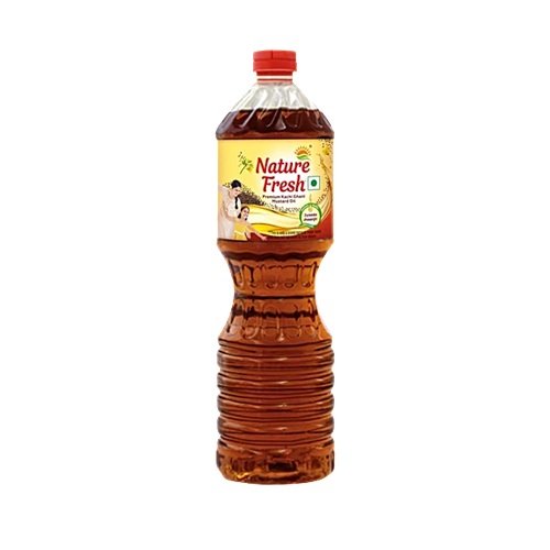 Nature Fresh Kachi Ghani Mustard Oil, Bottle -1ltr