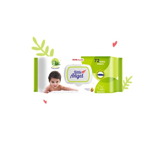 Little Angel Baby Wipes 72pcs – image 1