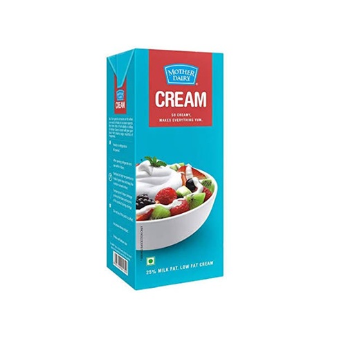 Mother Dairy Fresh Cream 1ltr