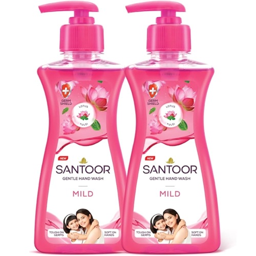 Santoor Gental Hand Wash Buy 1 Get 1 Free 400ml