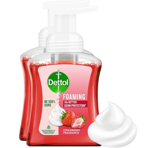 Dettol Foaming Strawberry Fragrance Handwash 250ml – image 1