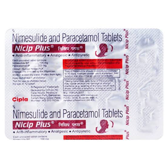 Nicip Plus 10 tablet – image 1