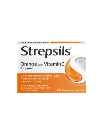 Strepsils Orange 8 Lozenges – image 1