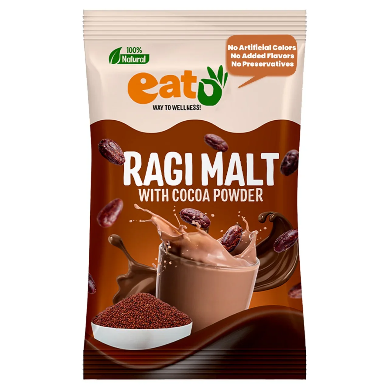 Ragi Malt with Natural Cocoa Powder | Instant & Nutritious Drink Mix 