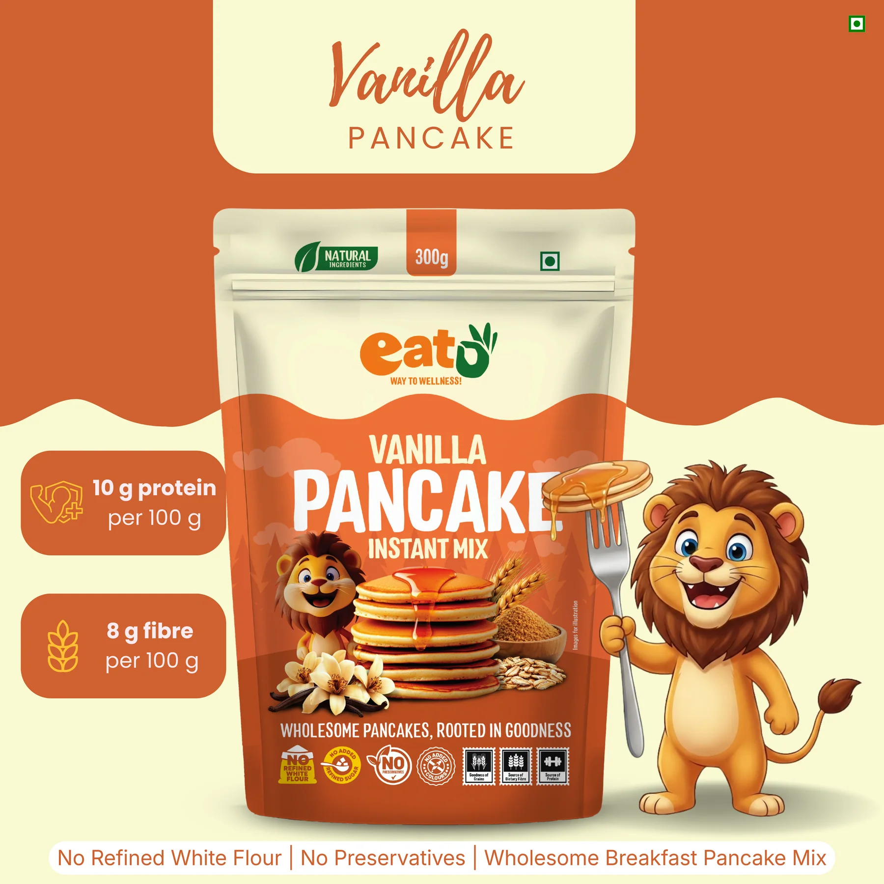 Vanilla Pancake Instant Mix 300g