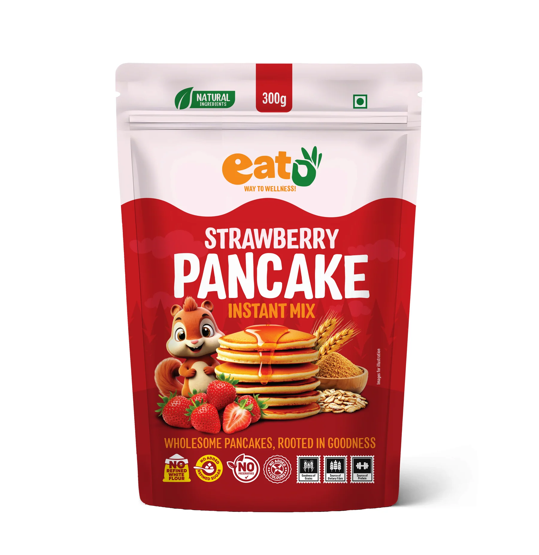 Strawberry Pancake Instant Mix 300g by Eat5
