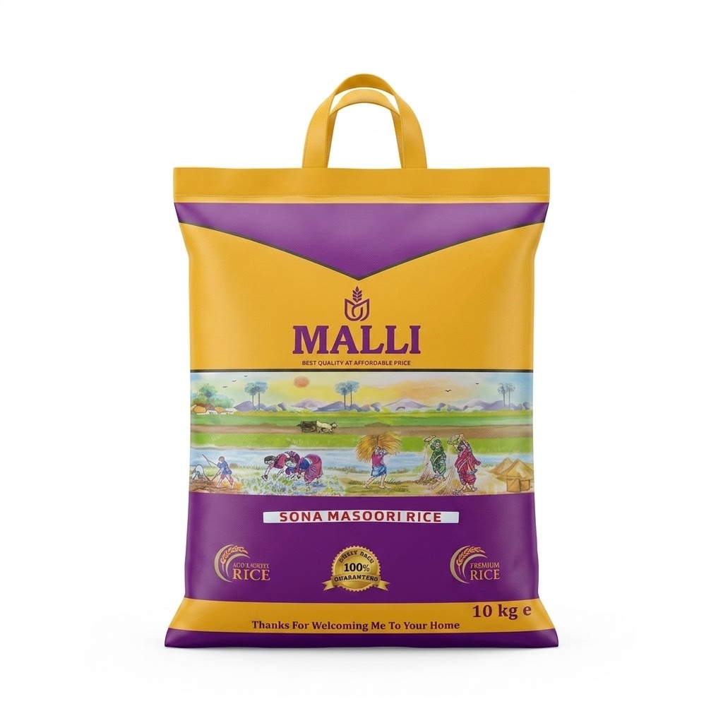 Malli Premium Sonamasoori Rice 10kg