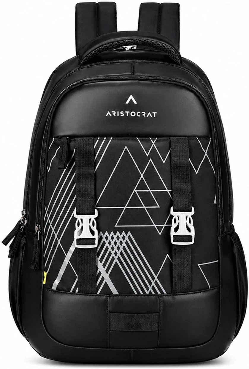 ARISTOCRAT Medium 30 L School Bag Aura Casual Backpack (Black)