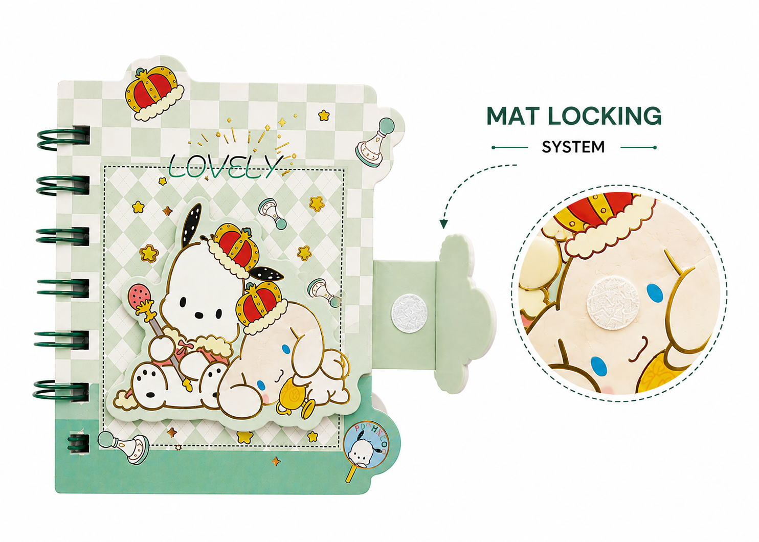 Cute Mini Diary With Sticker cute sticker cover – image 3