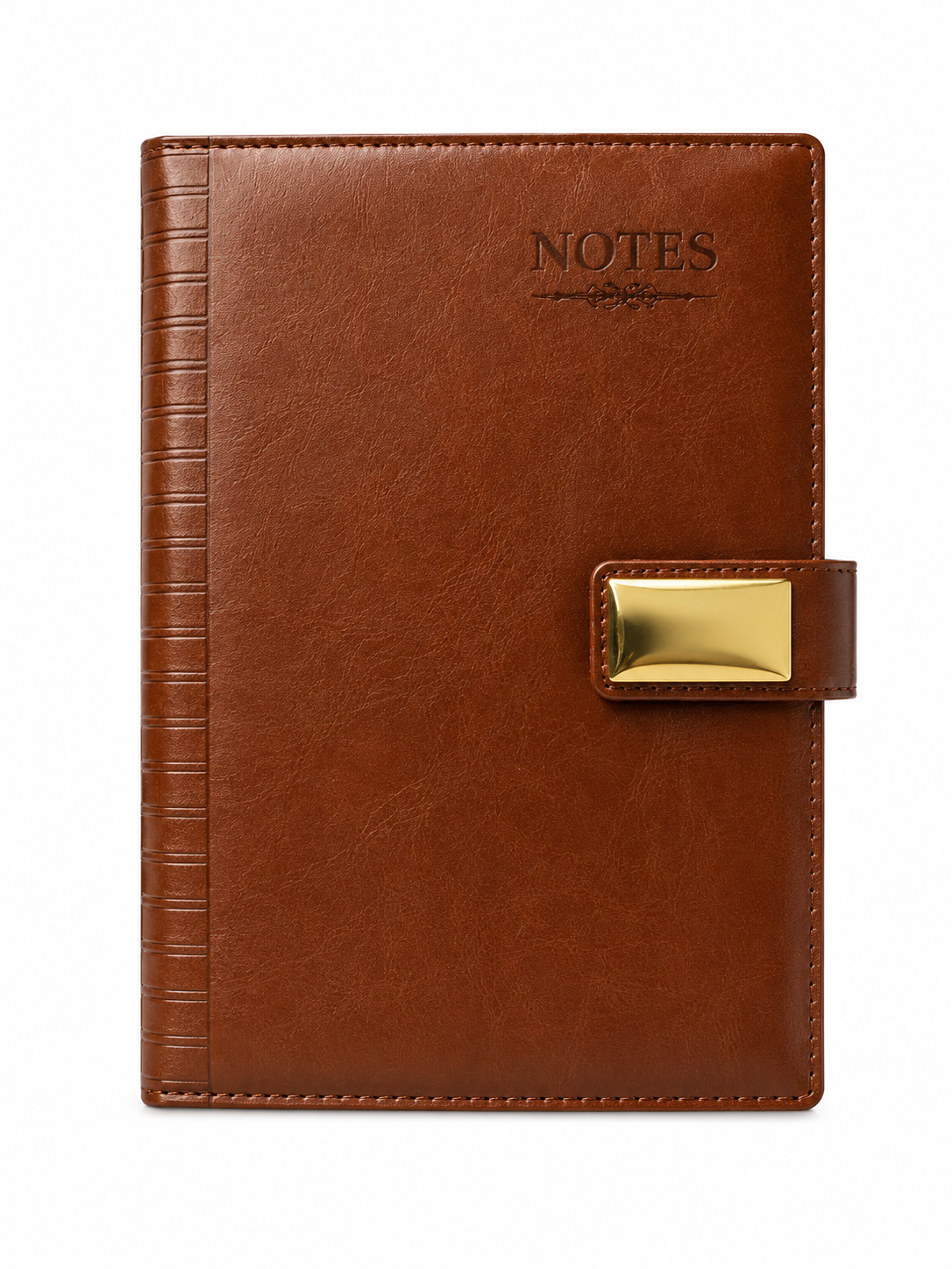 Premium Leather Diary with Gold-Plated With Magnetic Flap Closure – image 1