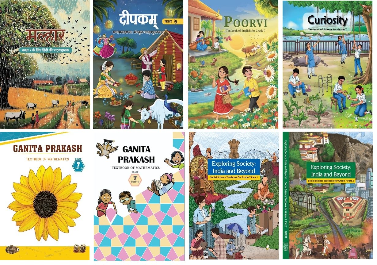  NCERT Textbook Class-7 Complete 8 books set 