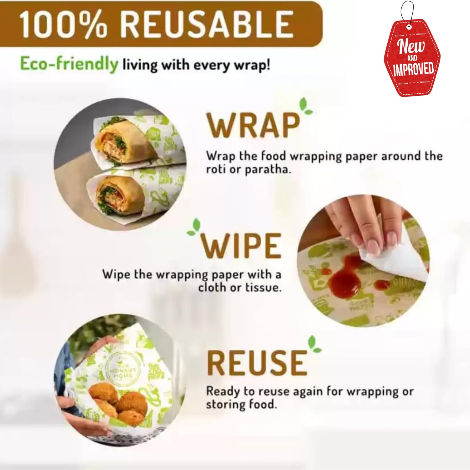 Fresh food wraping paper 1kg width 280mm  – image 3