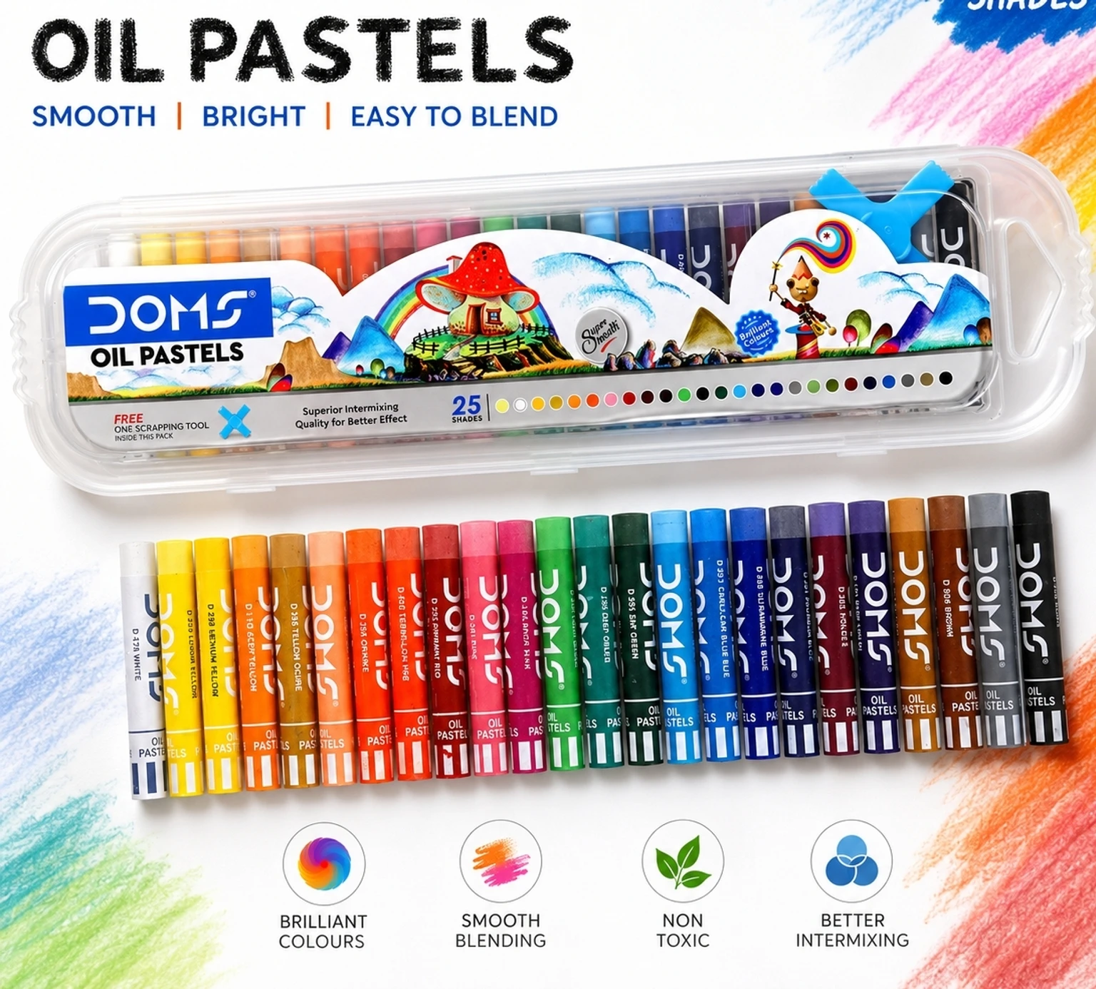 Doms oil pastel 25 shades – image 3