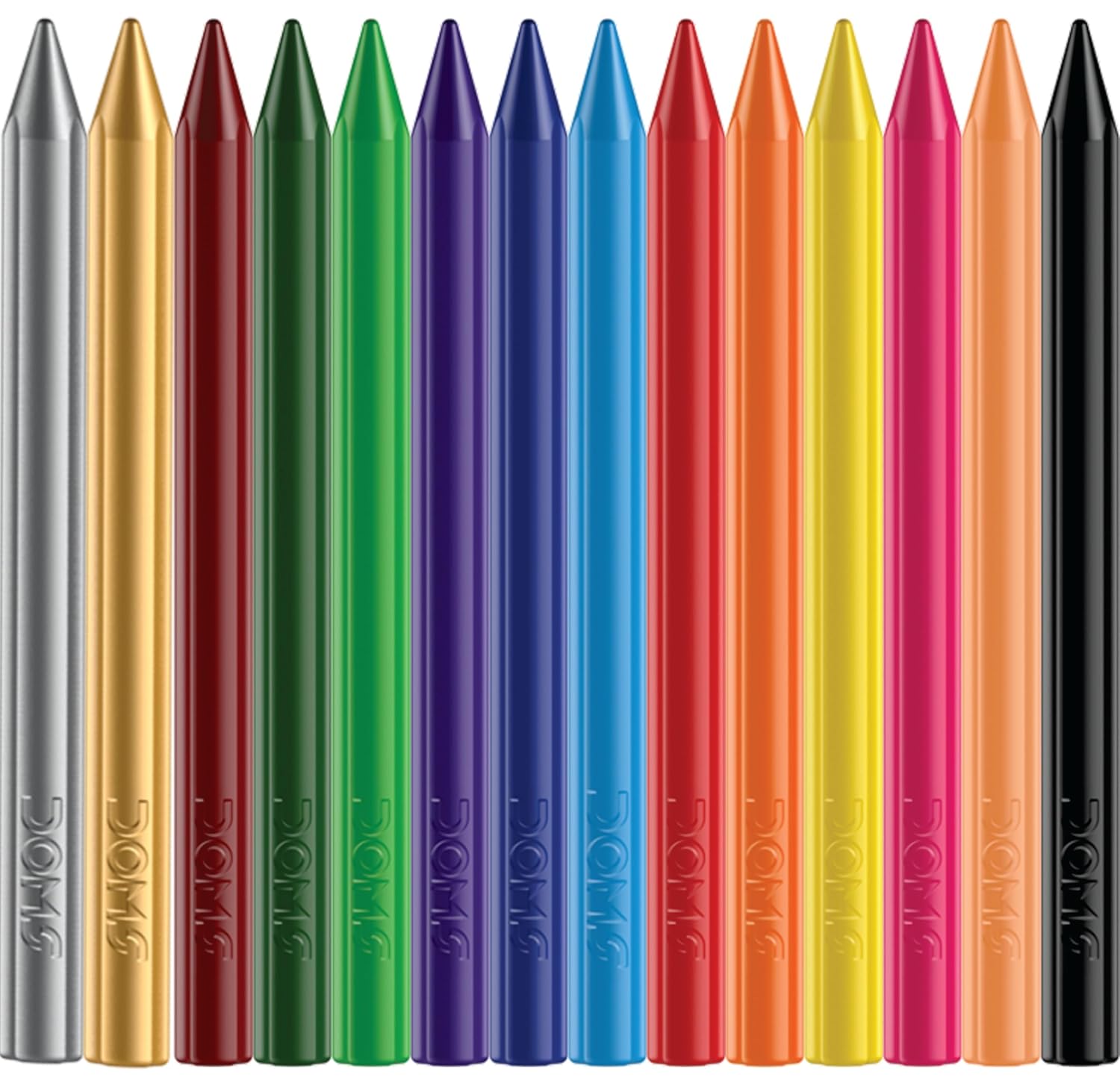 Doms plastic crayon 14 shades – image 2
