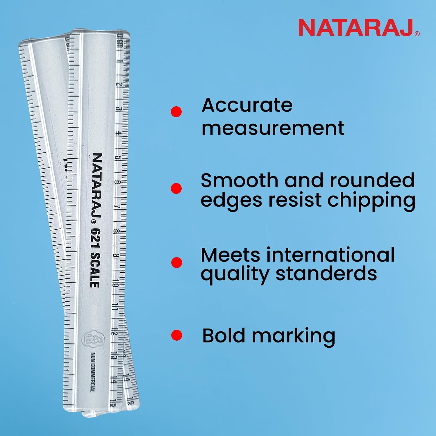 Nataraj 621 Scale 15 CM – image 2