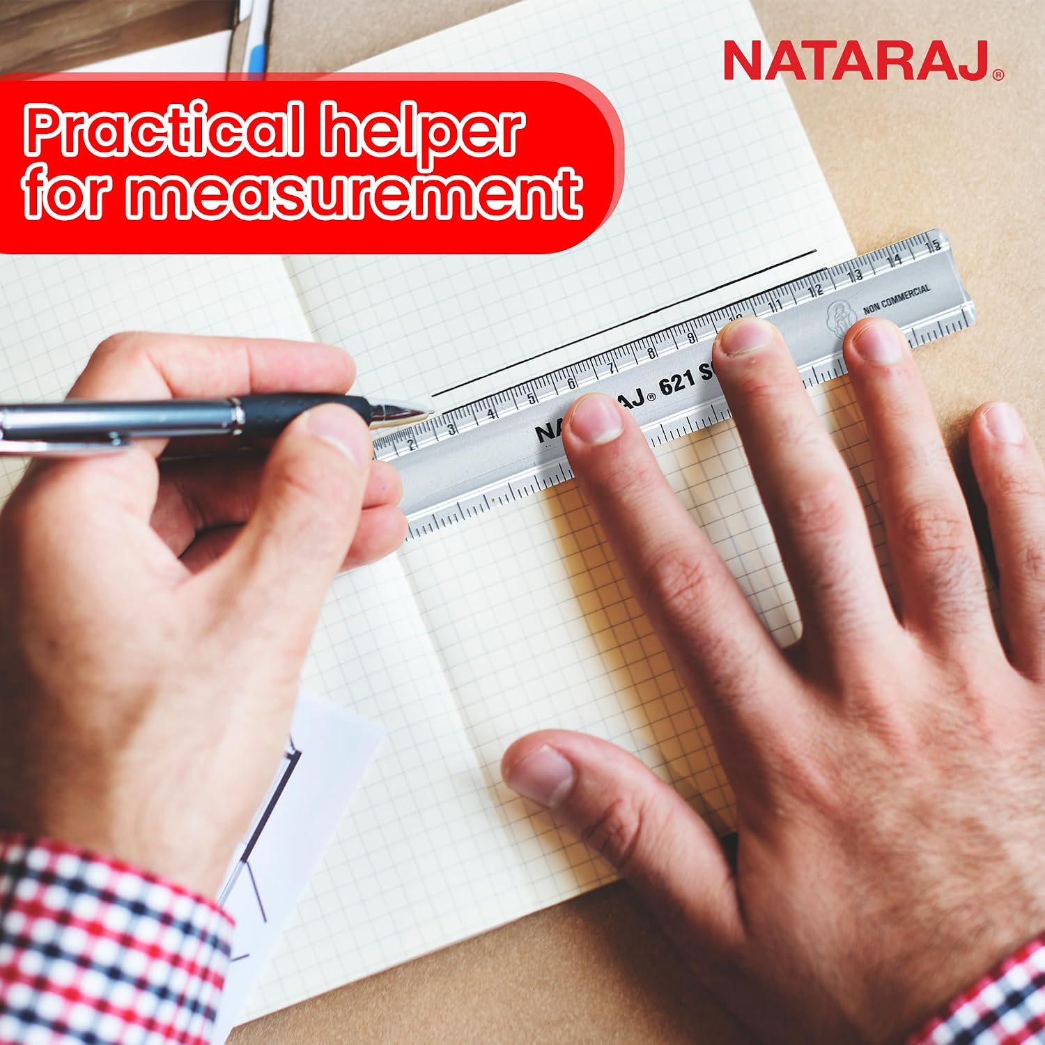 Nataraj 621 Scale 15 CM – image 4