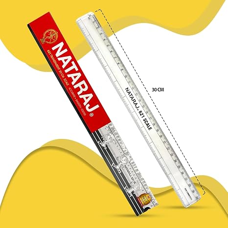 Natraj 12 Inch Plastic Scale – image 2