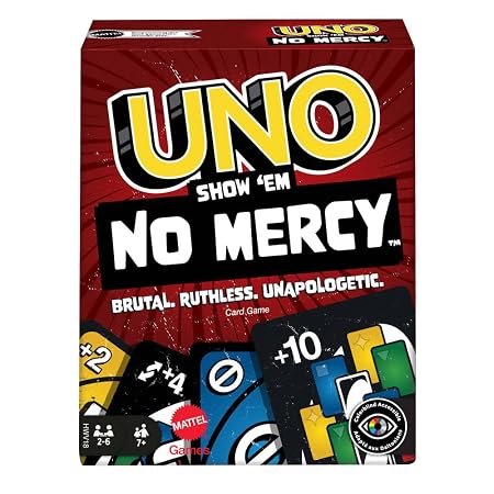 Mattel Games ​UNO Show ‘em No Mercy Card Game for Kids