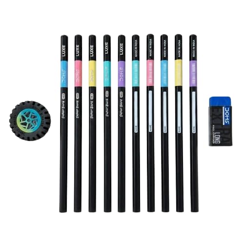 Doms LUXE HB/2 Super Dark Wooden Graphite Pencils  – image 2