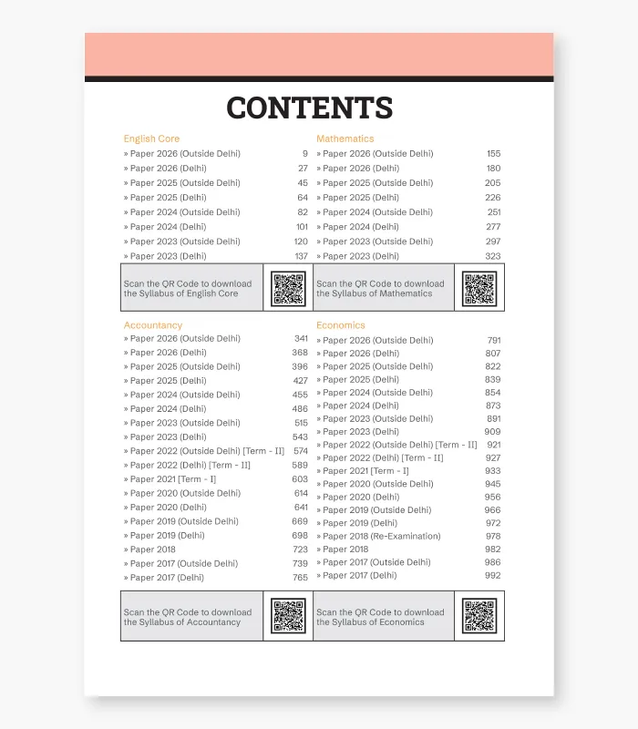  Gurukul by Oswal CBSE Class 12 Commerce Stream 10 Years Solved Papers – image 2