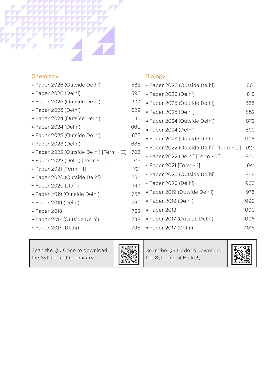  Gurukul by Oswal CBSE Class 12 Science Stream (PCB) 10 Years Solved Papers – image 3