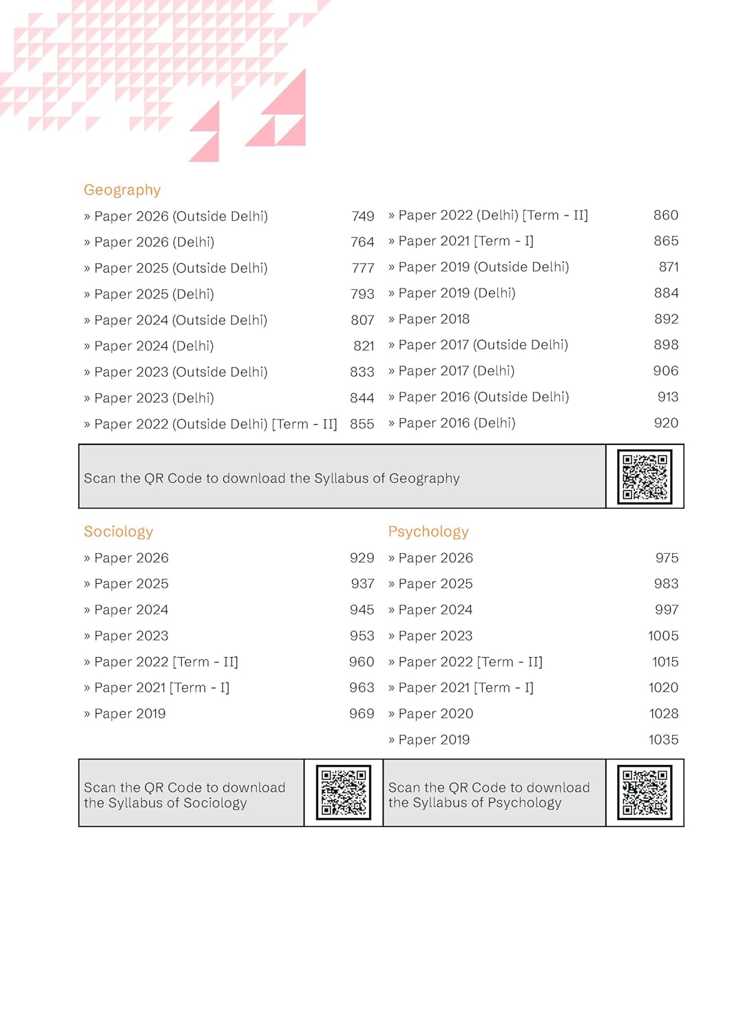 Gurukul by Oswal CBSE Class 12 Humanities Stream 10 Years Solved Papers – image 3