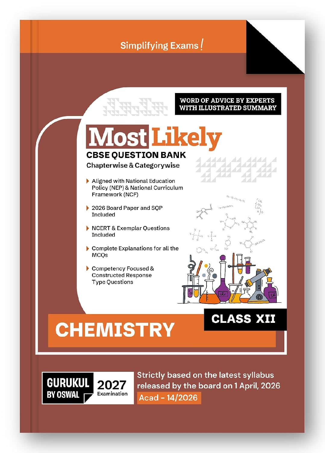 Gurukul by Oswal CBSE Class 12 Chemistry Most Likely Question Bank