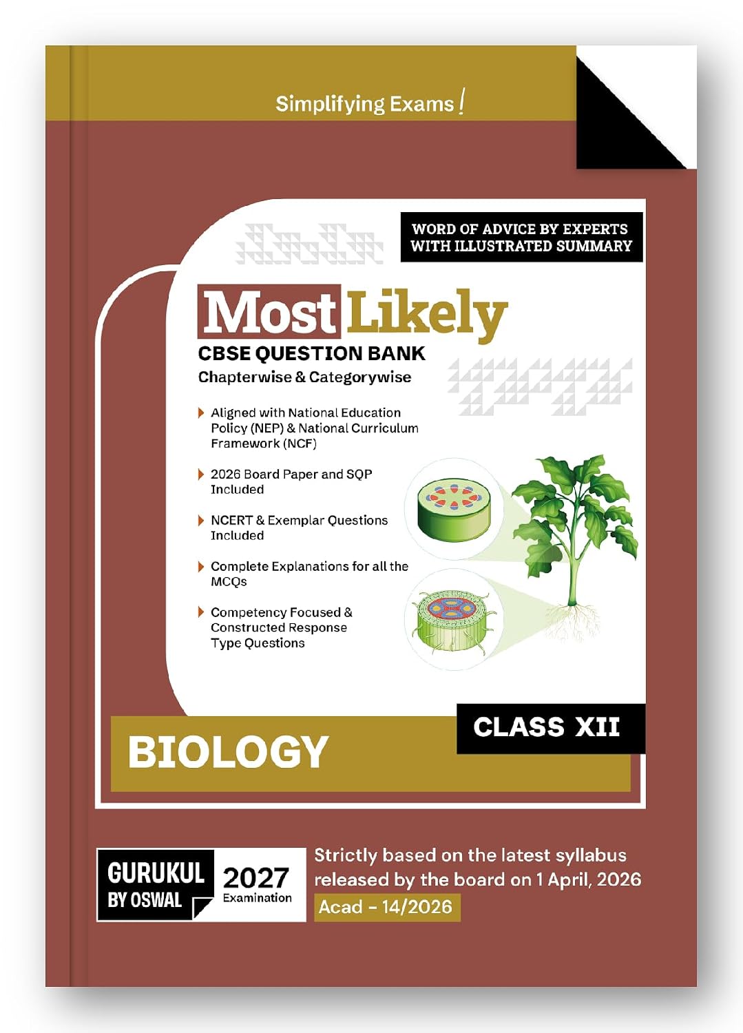 Gurukul by Oswal CBSE Class 12 Biology Most Likely Question Bank – image 1