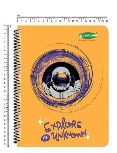Sundaram A4 Spiral Regiter – 400 Pages Rulled Bright White Paper