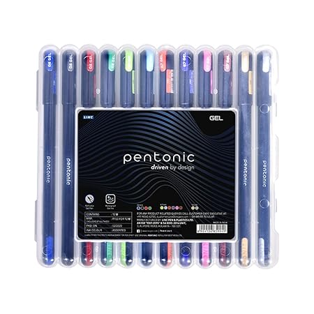 Pentonic Multicolor Gel Pen With Hard Box