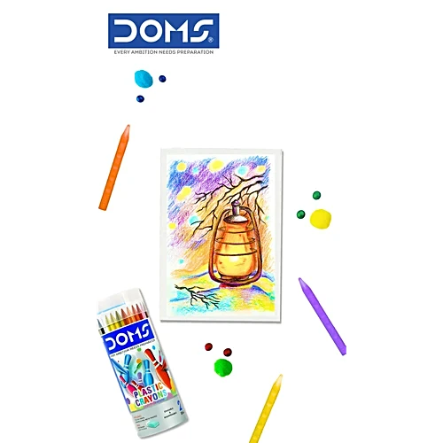 Doms Plastic Crayons, 28 Shades – image 4