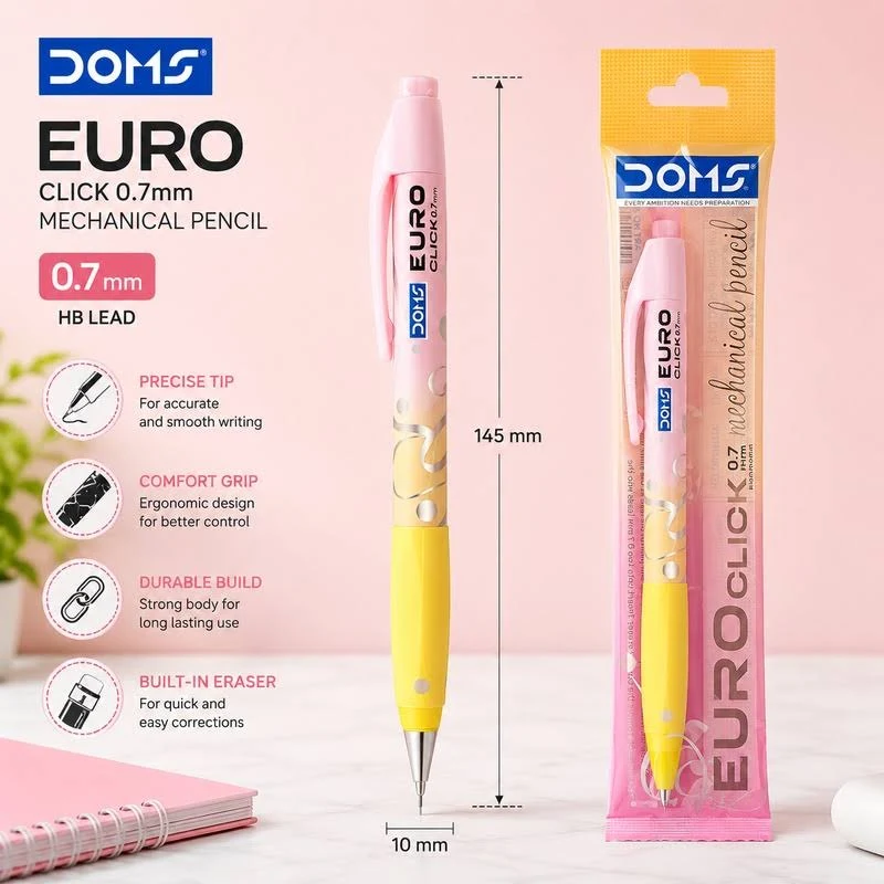 DOMS Euro Click 0.7mm Mechanical Pencil – image 3