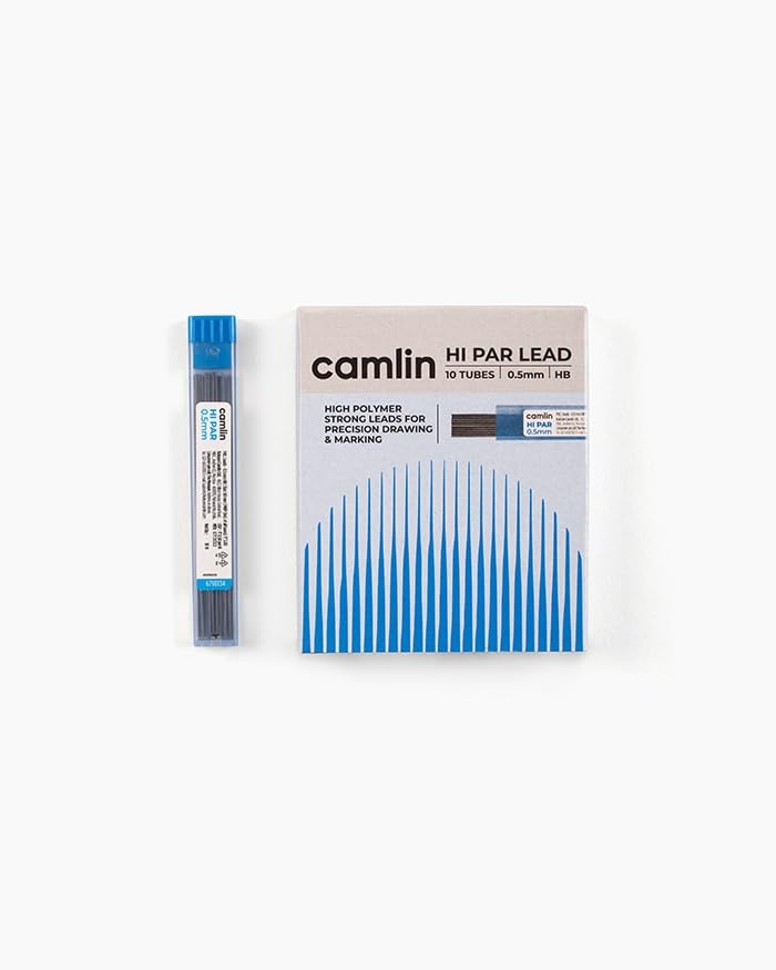 Camel 0.5 mm Hi-Par Pencil Lead, Black (Pack of 10) 