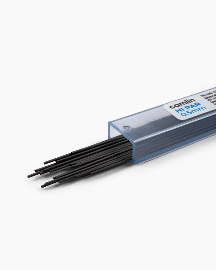 Camel 0.5 mm Hi-Par Pencil Lead, Black (Pack of 10)  – image 3