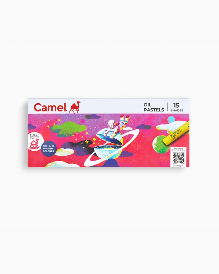 Camel | Oil Pastels | Assorted Pack of 15 Shades