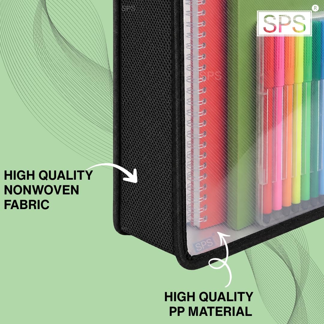 Button File Folder, Transparent Poly-Plastic FS Size/Foolscap Documents File – image 3