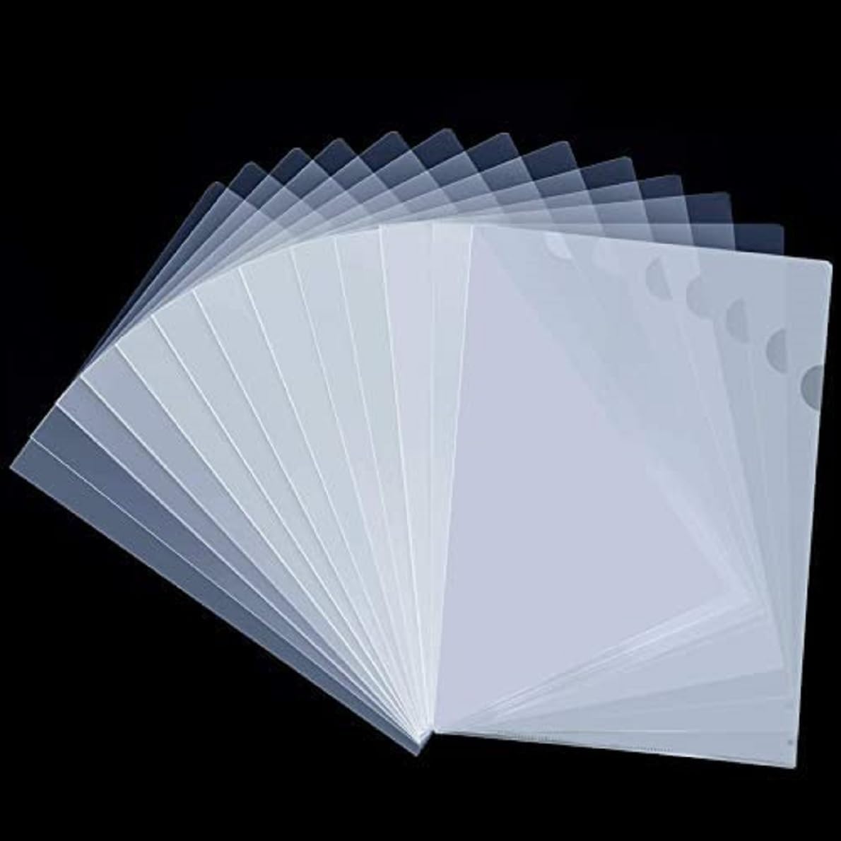 L-Folder Files A4 Size Transparent Pack of 12 pcs – image 2