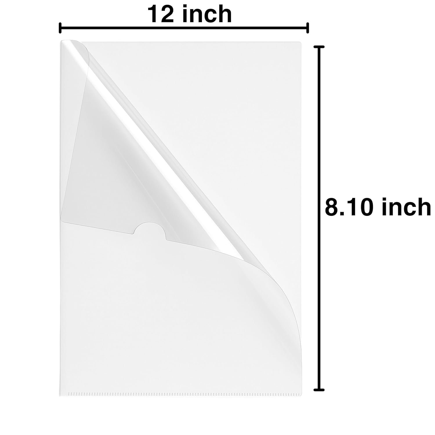 L-Folder Files A4 Size Transparent Pack of 12 pcs – image 3