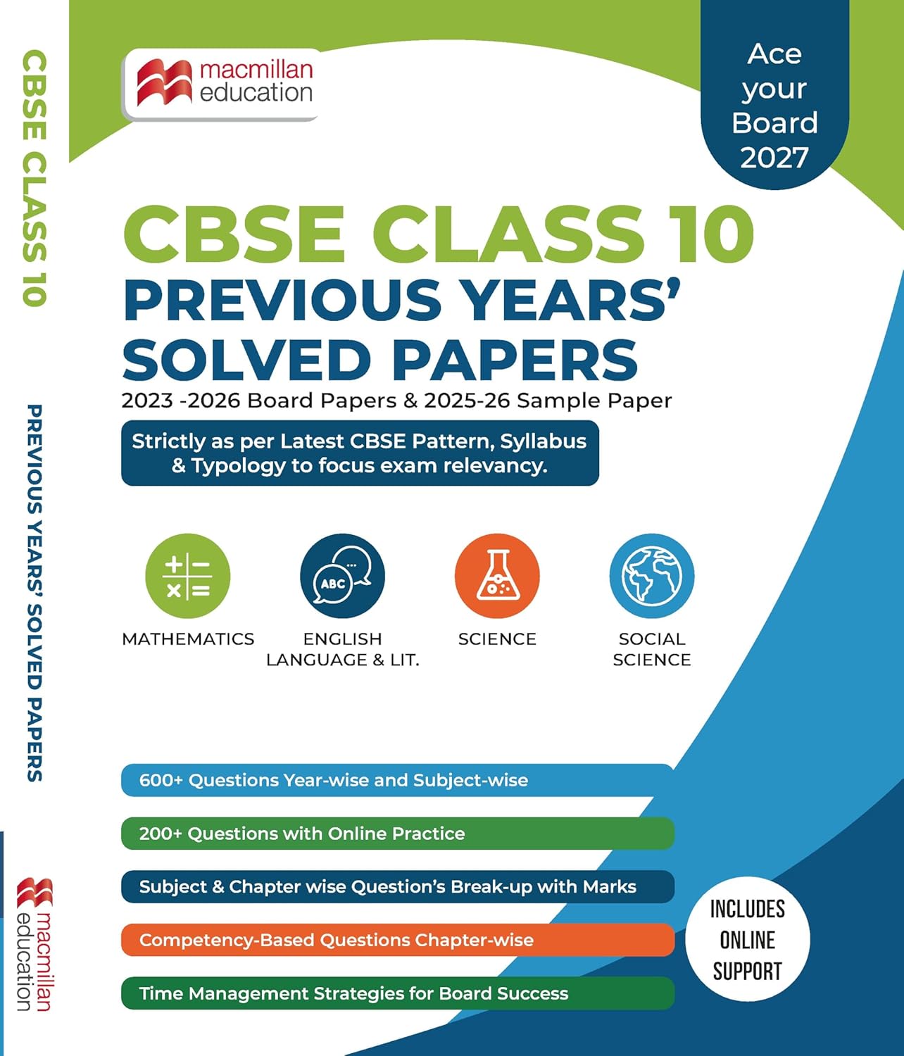  Macmillan CBSE Class 10 PYQ 2023-2026 4 in 1 Solved Paper