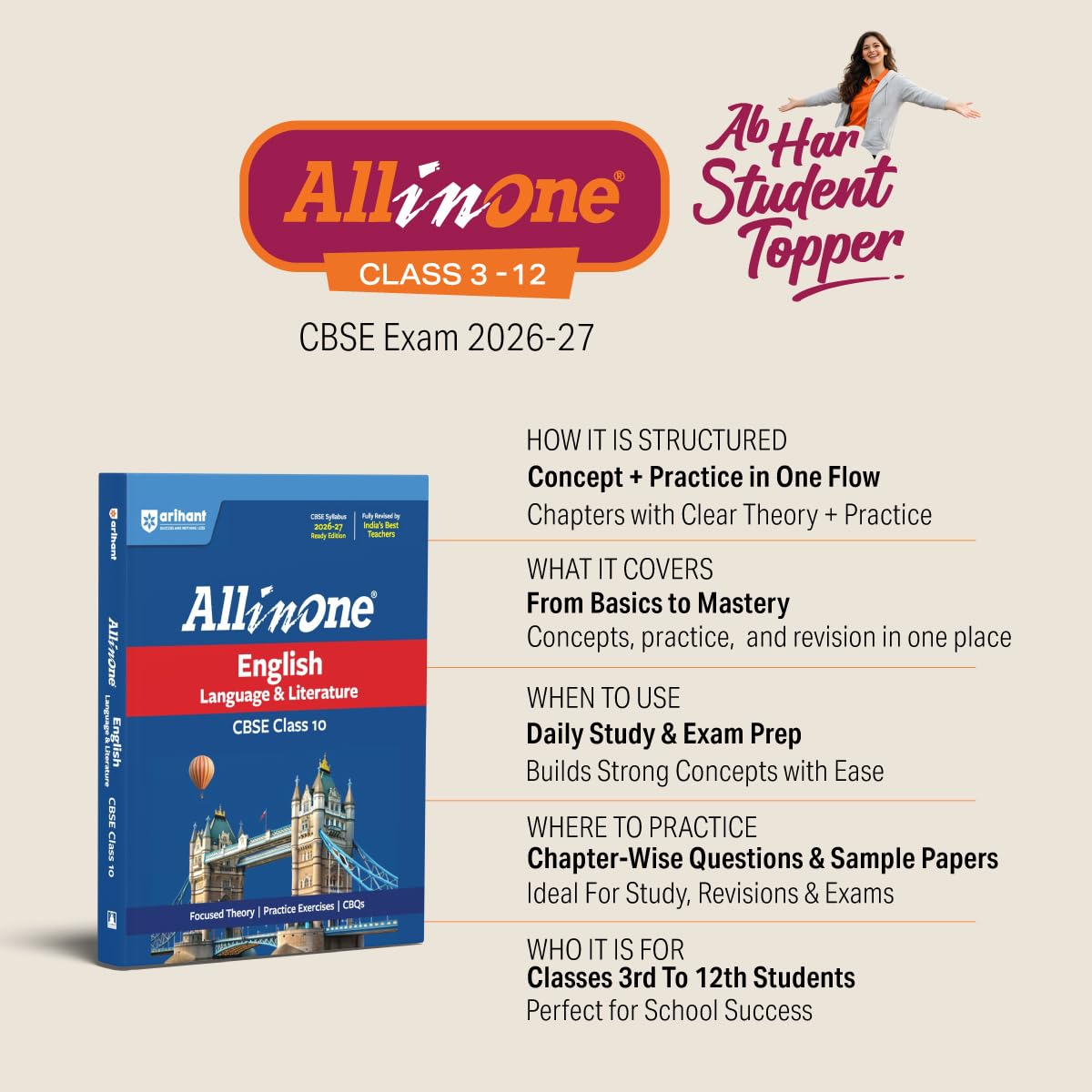Arihant All in One Physics Class 11 for CBSE Exam 2026-27 – image 2