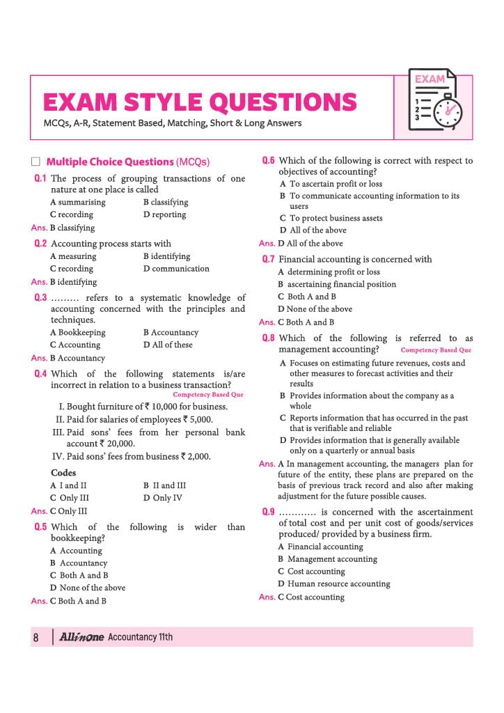  Arihant All in One Accountancy Class 11 for CBSE Exam 2026-27 – image 6