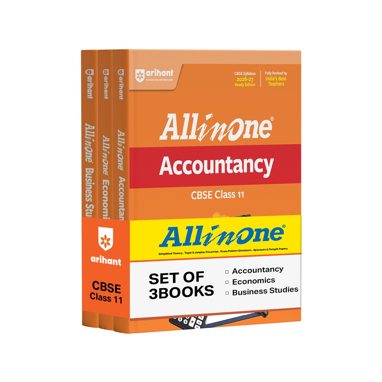 All in One Economic, Business Studies, Accountancy Class 11 for CBSE Exam 2026-27 Pack of 3 books