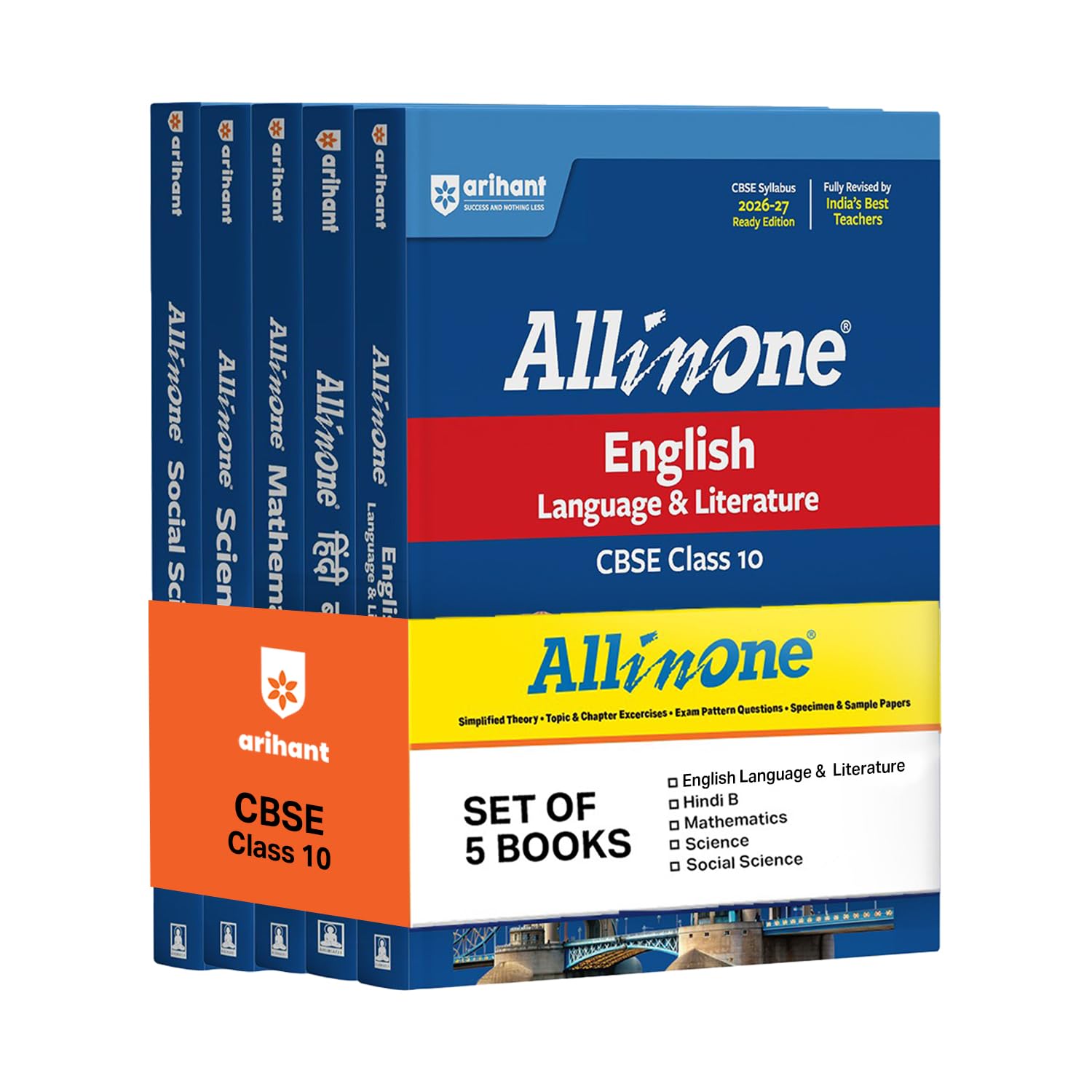 Arihant All in One Class 10 English Lang. & Lit,Hindi-A,Mathe,Sci.,Social Sci  for CBSE Exam 2026-27 – image 1