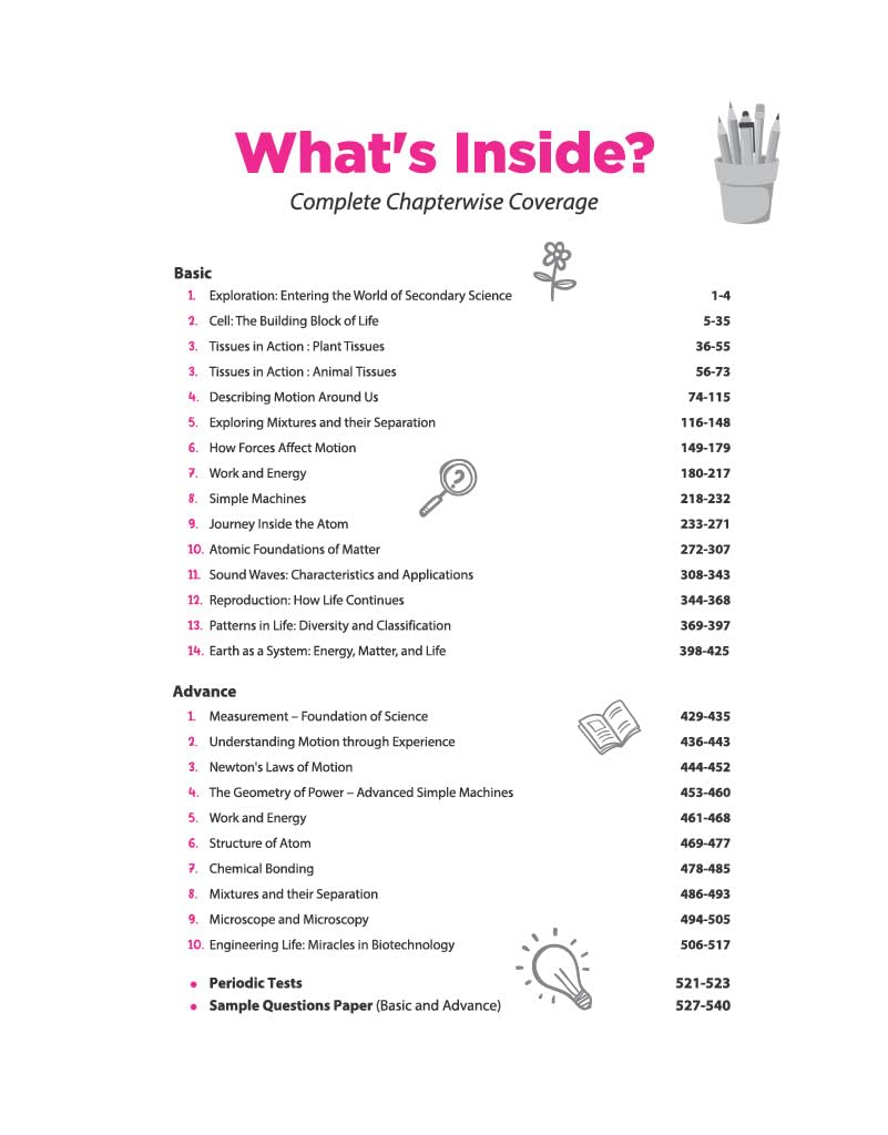  Arihant All in One Science (Exploration) Class 9 for CBSE Exam 2026-27  – image 5