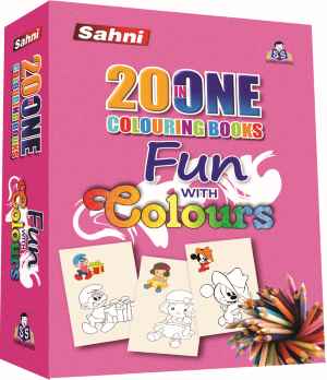 Sahni Fun With Colouring 20 Drawing Book with diffrent articles 